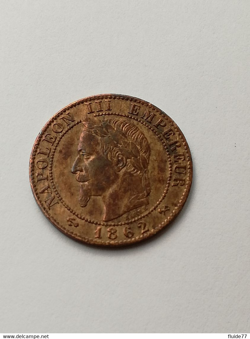 @ NAPOLEON III , 1 Centime  1862 K (atelier Bordeaux) SUP @ - 1 Centime