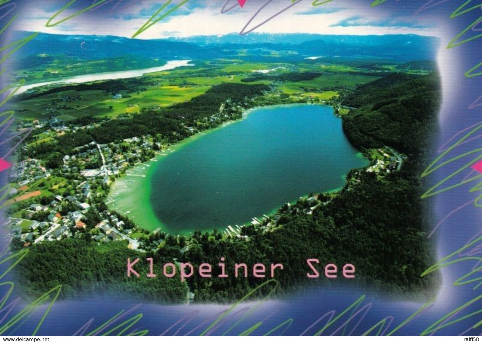 2 AK Österreich / Kärnten * Blick Auf Den Klopeiner See - 2 Luftbildaufnahmen * - Klopeinersee-Orte