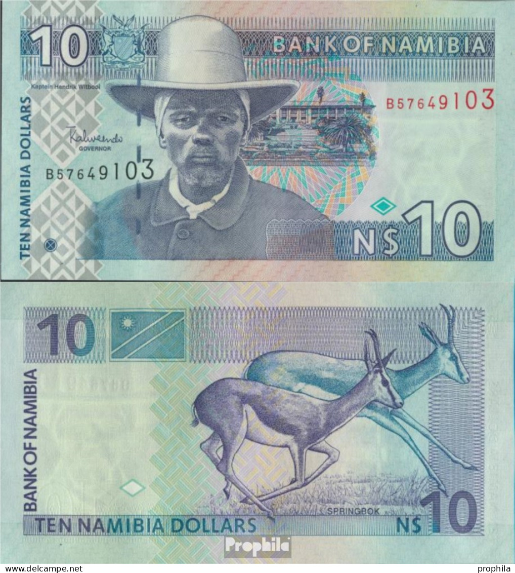 Namibia - Südwestafrika Pick-Nr: 4c Bankfrisch 2001 10 Namibia Dollars - Namibie