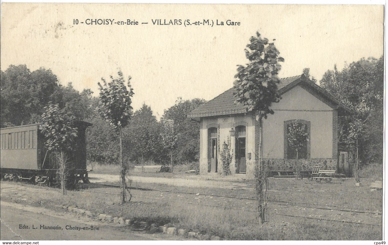 77   CHOISY - EN - BRIE  VILLARS   LA  GARE - Autres & Non Classés