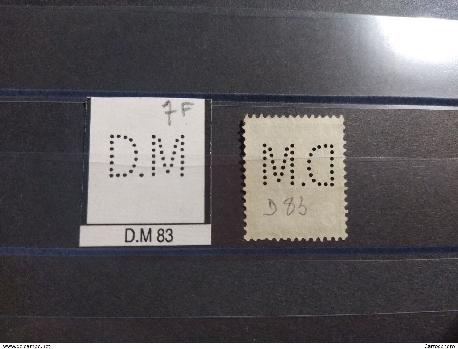 FRANCE D.M 83 TIMBRE DM 83   INDICE 6 SUR 137 PERFORE PERFORES PERFIN PERFINS PERFO PERFORATION PERFORIERT - Gebraucht