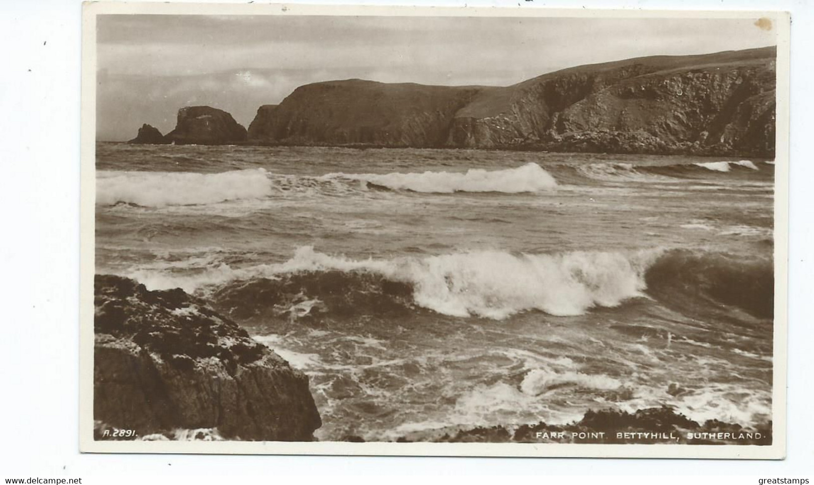 Scotland Postcard Farr Point Bettyhill Sutherland Rp J.b.white. - Sutherland