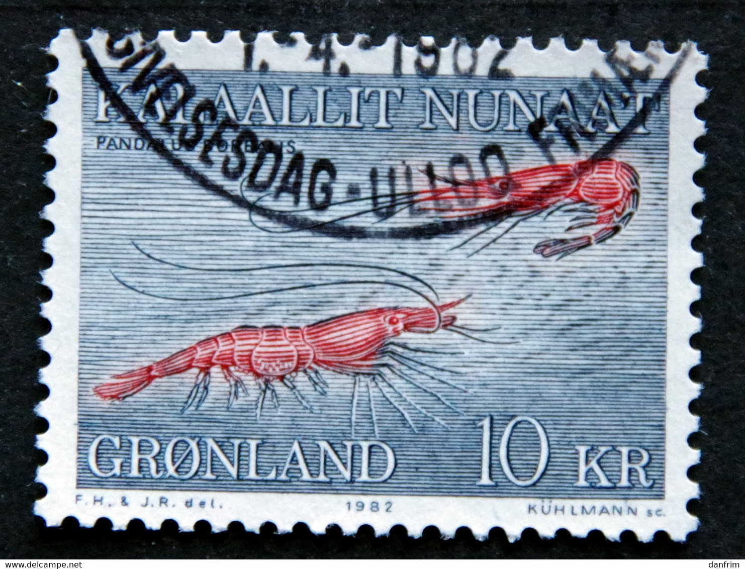Greenland 1982   Marine Life, Deep See Shrimps   MiNr. 133    (lot E 2630 ) - Gebruikt