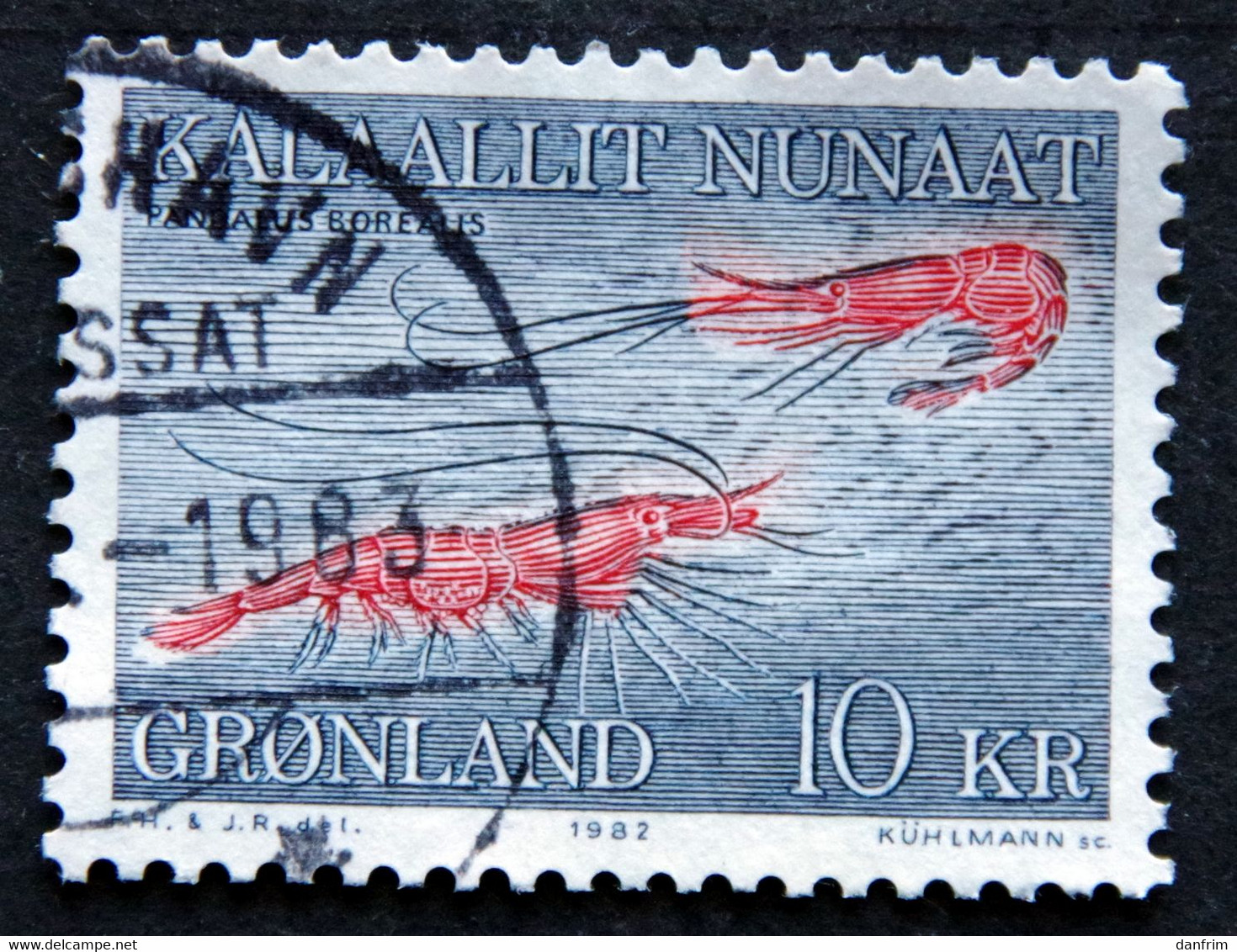 Greenland 1982   Marine Life, Deep See Shrimps   MiNr. 133    (lot E 2632 ) - Gebruikt