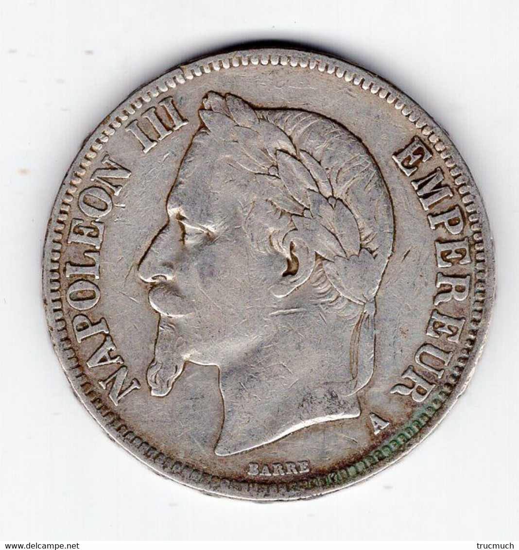 77 - FRANCE - Second Empire - Napoléon III Tête Laurée - 5 Francs 1867 A - 5 Francs