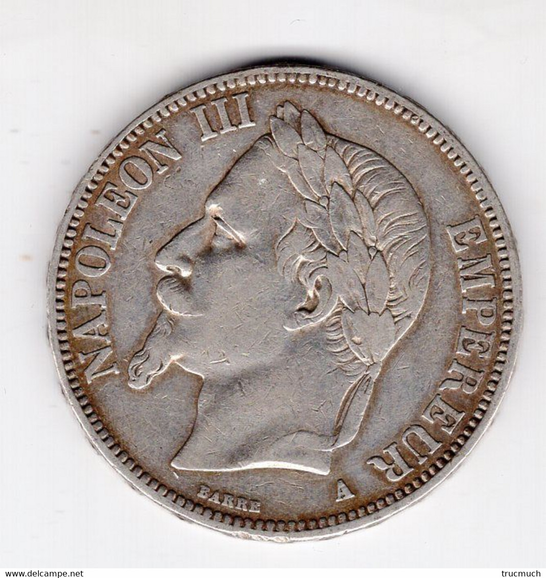 78 - FRANCE - Second Empire - Napoléon III Tête Laurée - 5 Francs 1867 A - 5 Francs