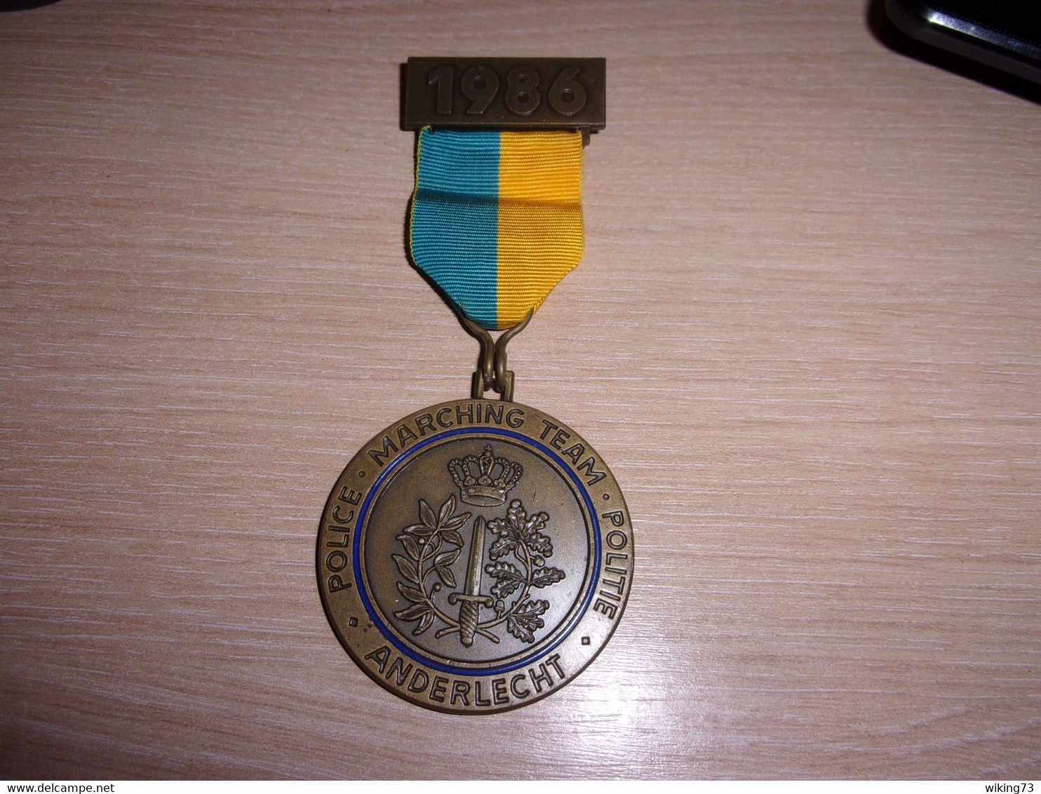 Médaille Marching Team Police - Politie - Anderlecht - 1986 - Sport - Belgique - Belgium