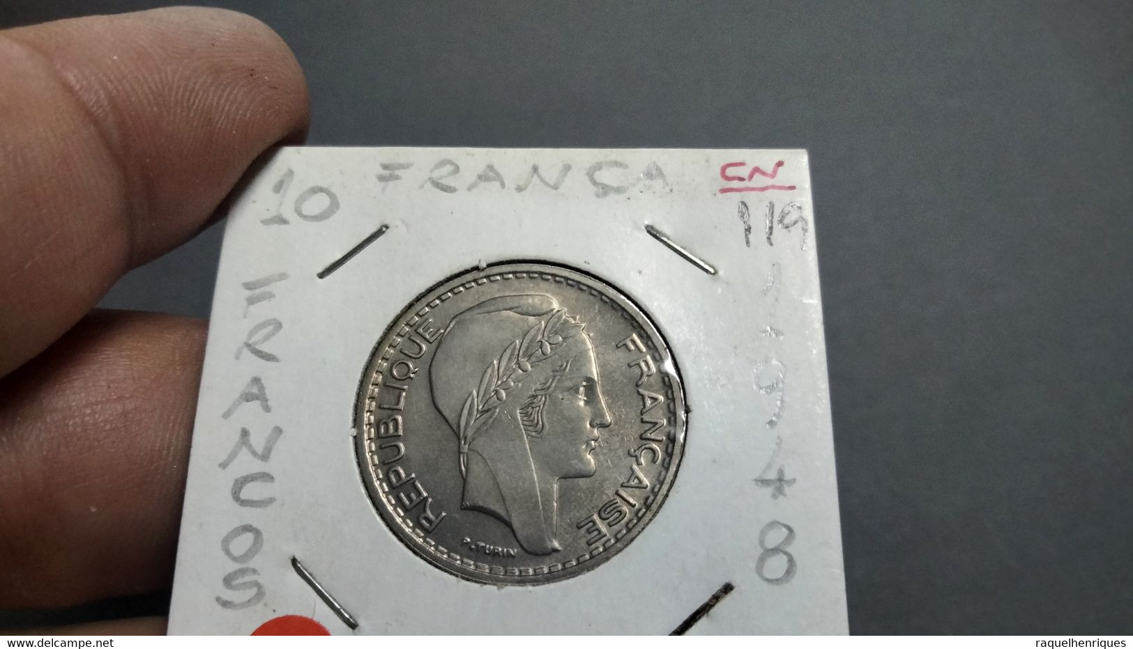 FRANCE 10 FRANCS 1948 KM# 909.1 UNC (G#41-119) - 10 Francs