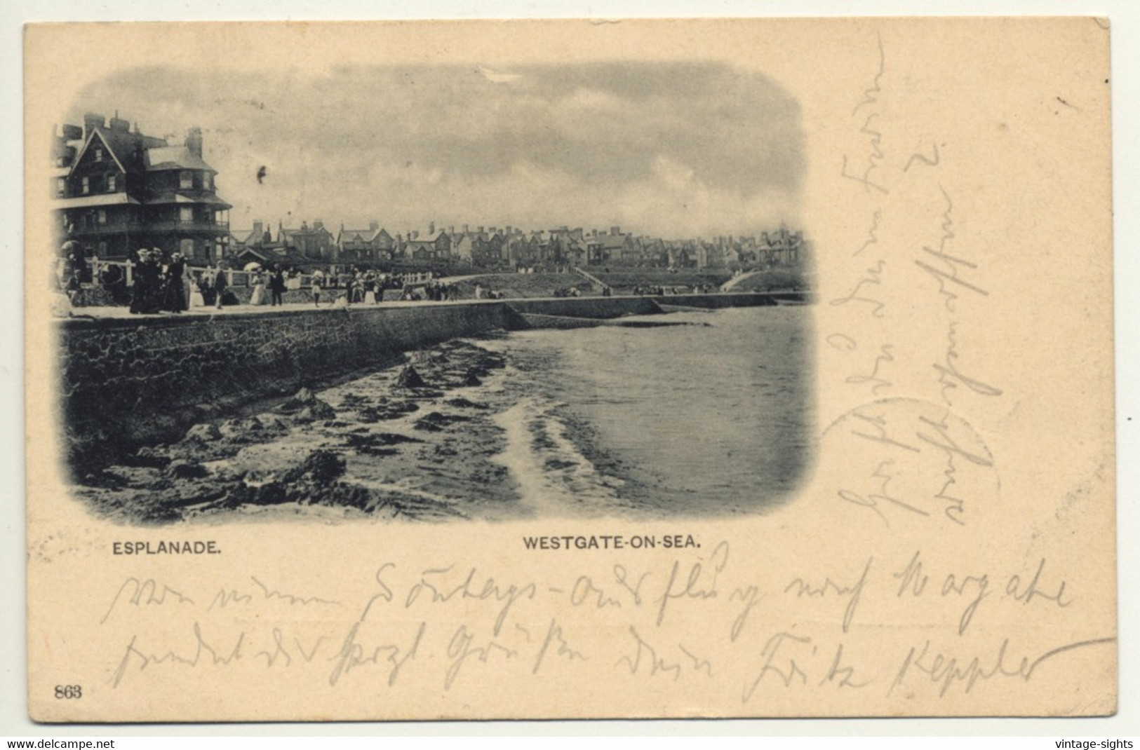 Westgate-On-Sea / UK: Esplanade (Vintage Postcard 1902) - Margate