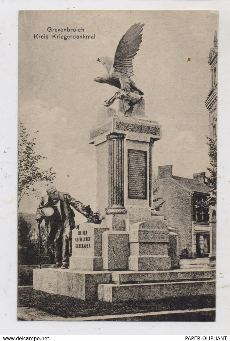 4048 GREVENBROICH, Kreis Kriegerdenkmal, Verlag Sommer - Grevenbroich