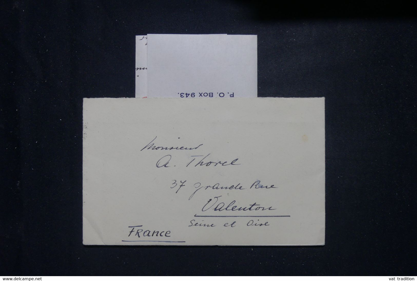 INDES ANGLAISES - Enveloppe + Contenu De Bombay En 1938 Pour La France, Affranchissement Au Dos  - L 136472 - 1936-47 Koning George VI