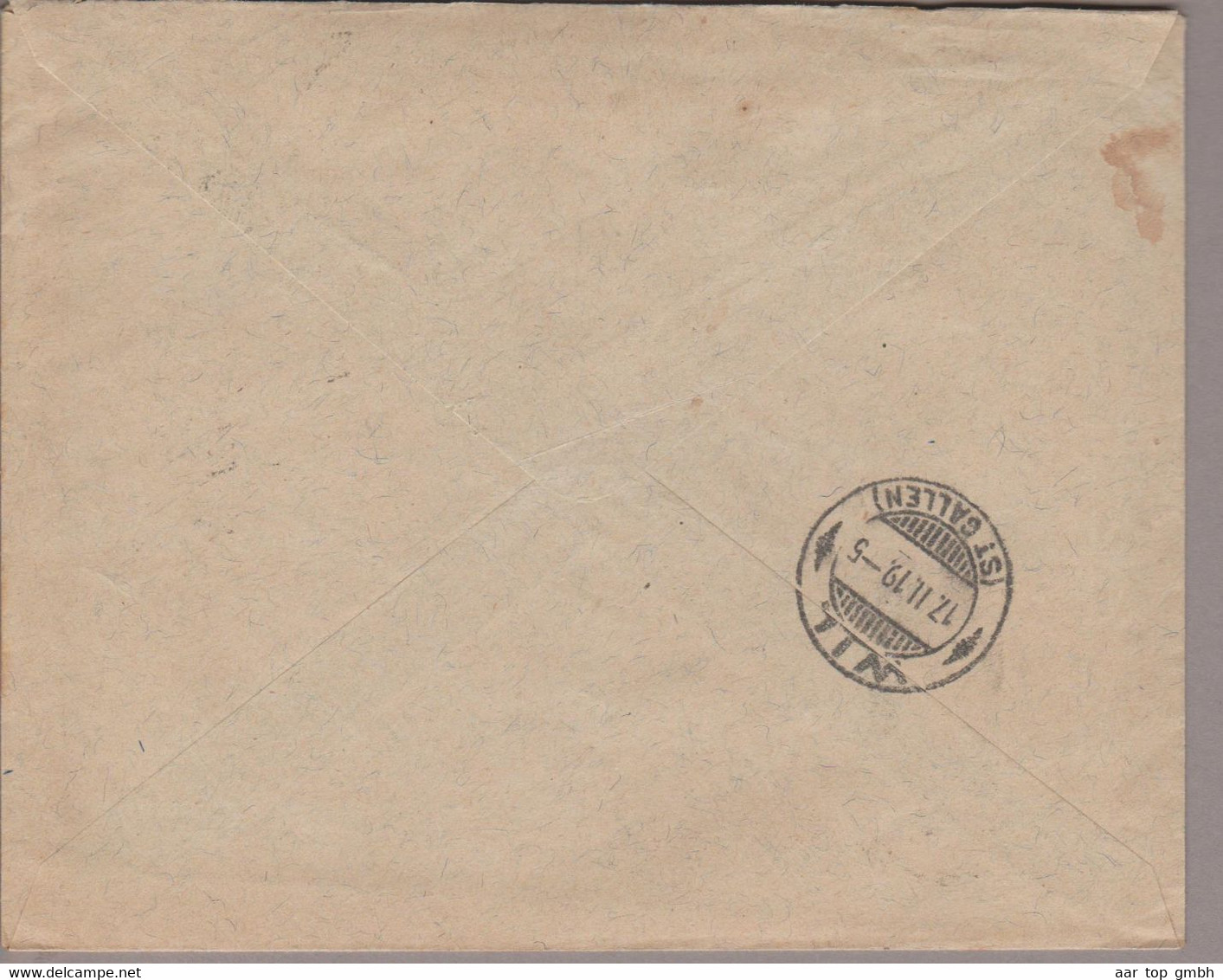 CH Portofreiheit 1919-02-17 St.Gallen Brief Mit Inhalt Mit Zu#6A Kl#402 Ostschweiz. Blindenheim, Langgass-St.Gallen - Portofreiheit