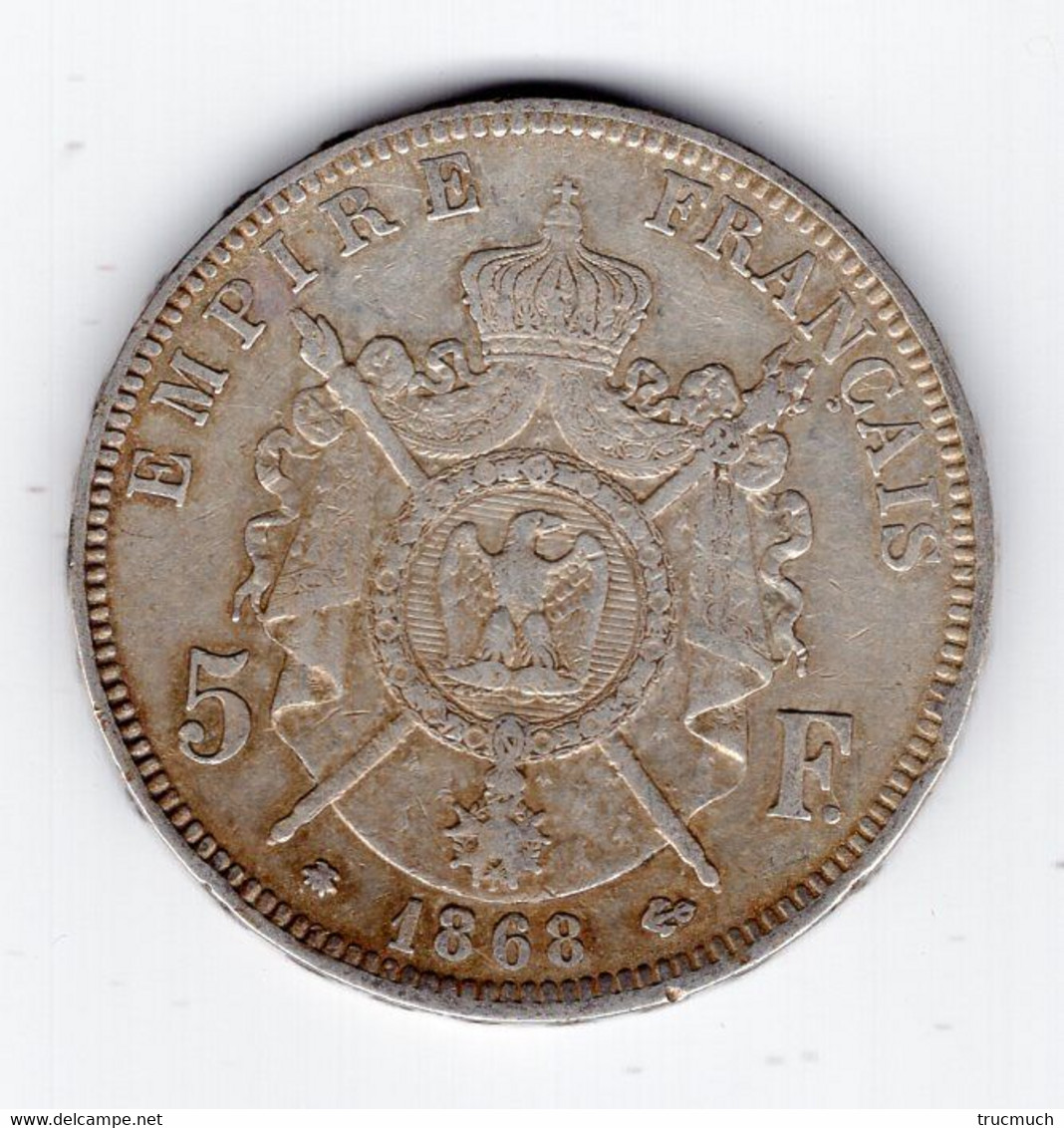 86 - FRANCE - Second Empire - Napoléon III Tête Laurée - 5 Francs 1868 A - 5 Francs