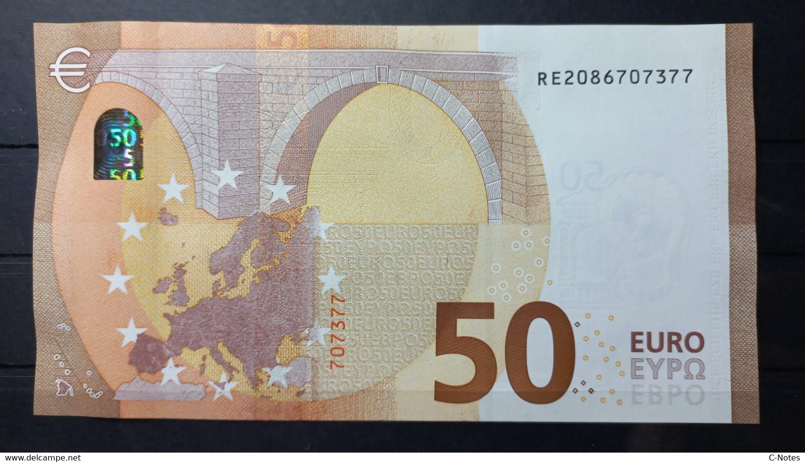 EUROPEAN CENTRAL BANK - GERMANY (RE) R036D4  50 EURO 2017 UNC, Signature Lagarde Serie RE2086707377 - 50 Euro