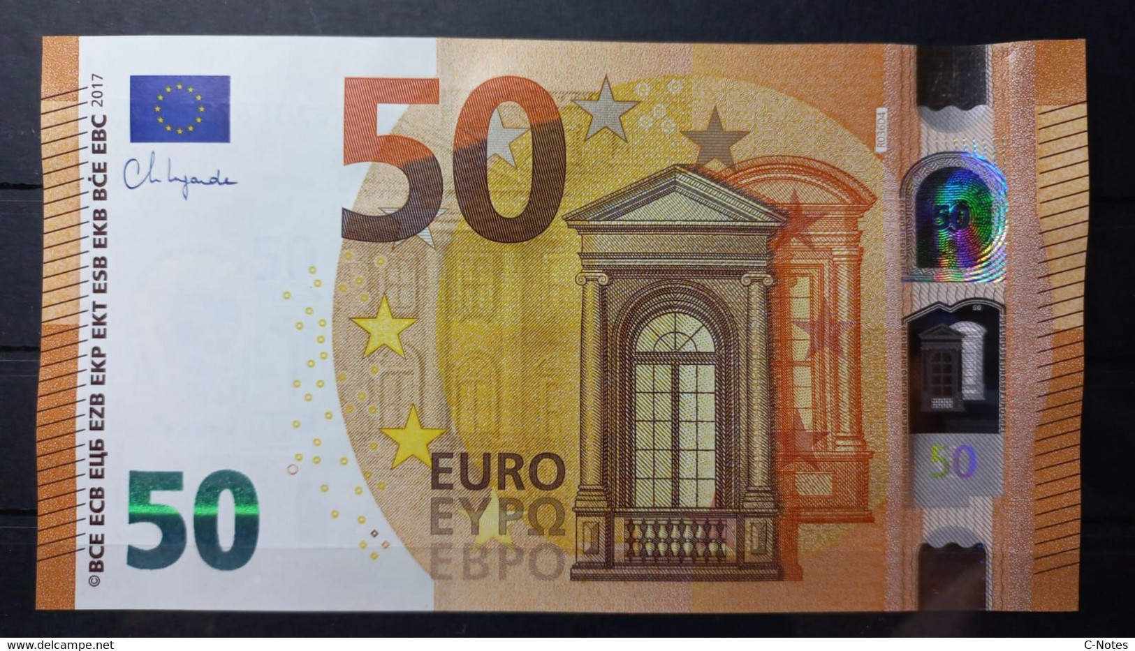 EUROPEAN CENTRAL BANK - GERMANY (RE) R036D4  50 EURO 2017 UNC, Signature Lagarde Serie RE2086707377 - 50 Euro