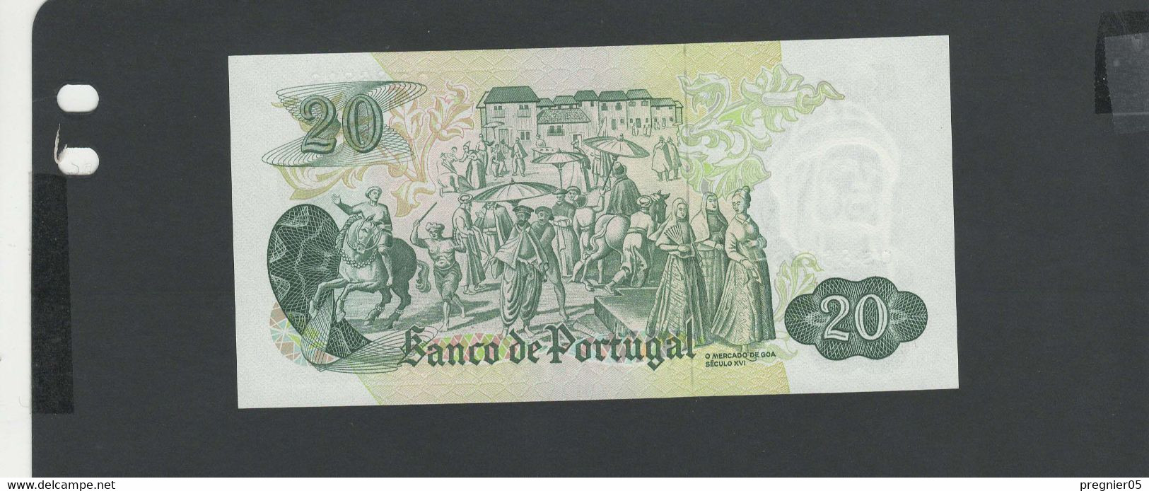 PORTUGAL - Billet 20 Escudos 1971 NEUF/UNC Pick.173 - Portugal