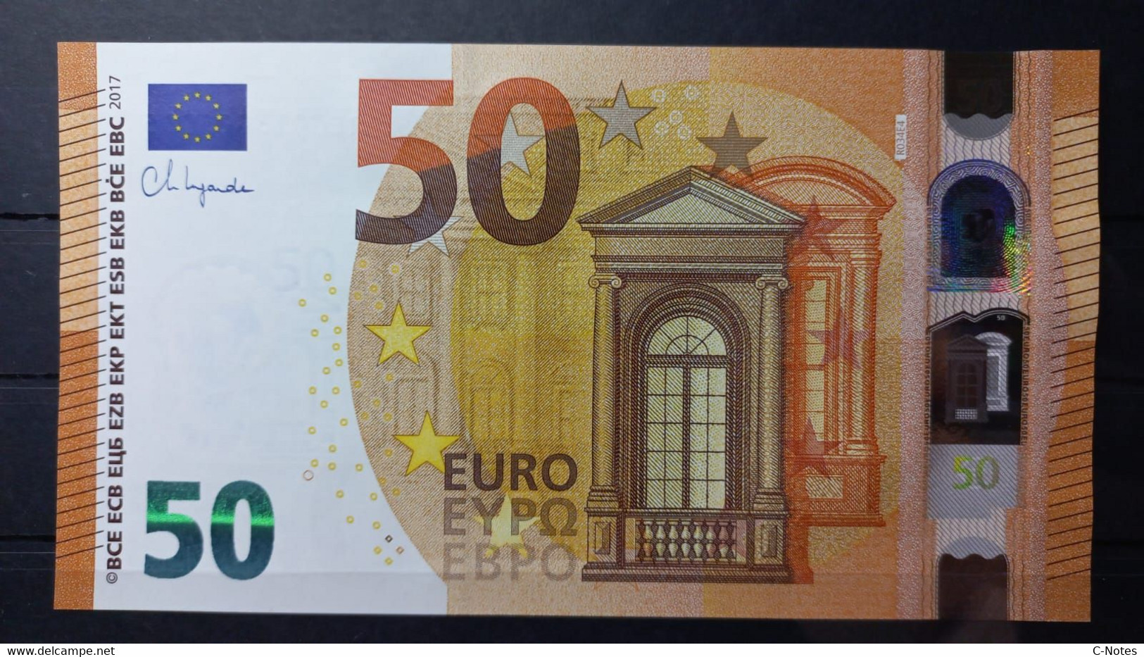 EUROPEAN CENTRAL BANK - GERMANY (RE) R034E4  50 EURO 2017 UNC, Signature Lagarde Serie RE0013029005 - 50 Euro