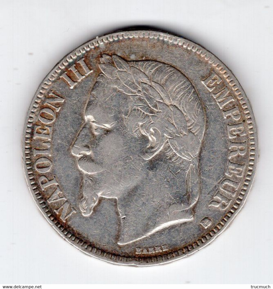 93 - FRANCE - Second Empire - Napoléon III Tête Laurée - 5 Francs 1868 BB - 5 Francs