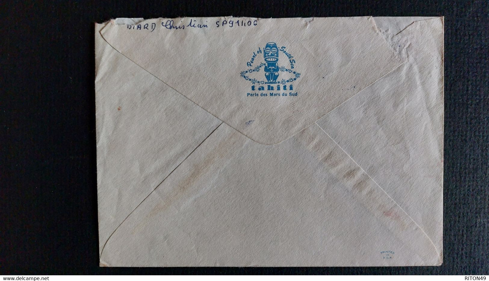 LETTRE 1965 TAHITI A NANTES AFFRANCHISSEMENT FRANCHISE MILITAIRE CAD POSTE AUX ARMEES - Tahiti