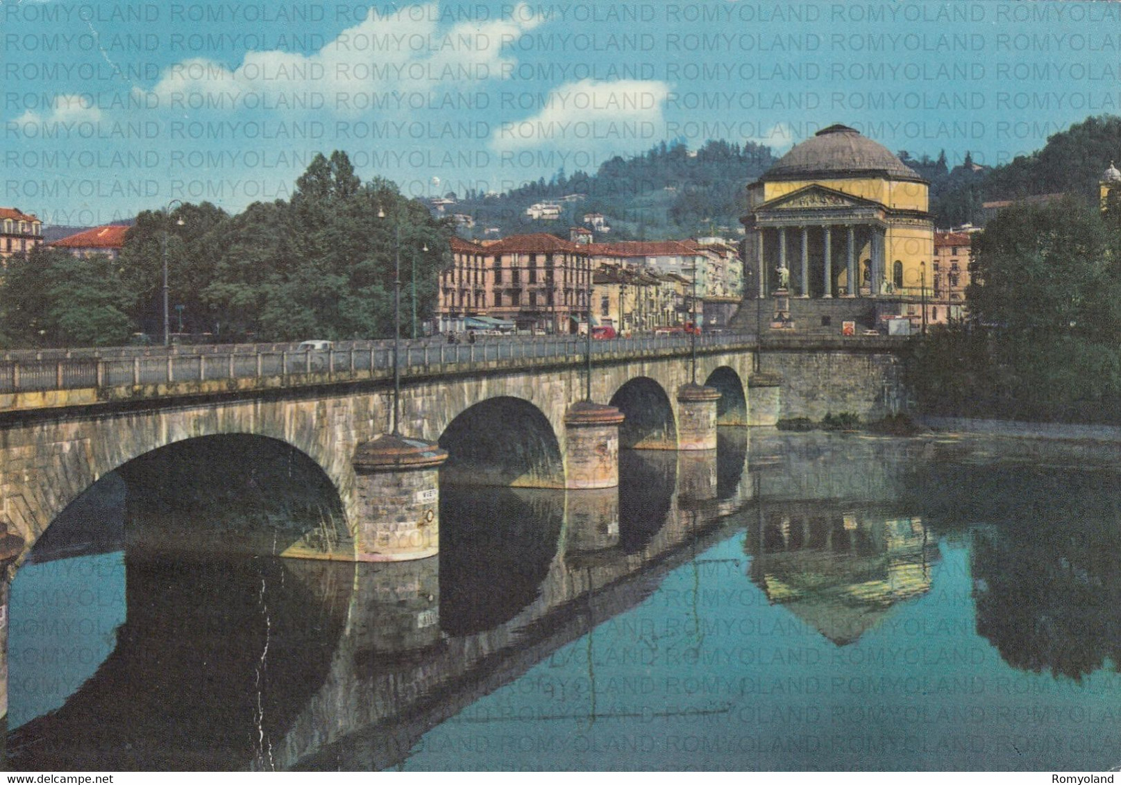 CARTOLINA  TORINO,PIEMONTE,PONTE VITTORIA EMANUALE I-LA GRAN MADRE DIO-CULTURA,MEMORIA,BELLA ITALIA,VIAGGIATA 1968 - Bruggen