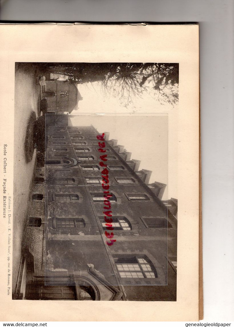 87- LIMOGES- TRES RARE CATALOGUE PHOTOS ECOLE COLBERT 9 RUE DES ARGENTIERS  191924-1925-FOOT- PHOTOS DAVID VALLOIS PARIS - Documentos Históricos