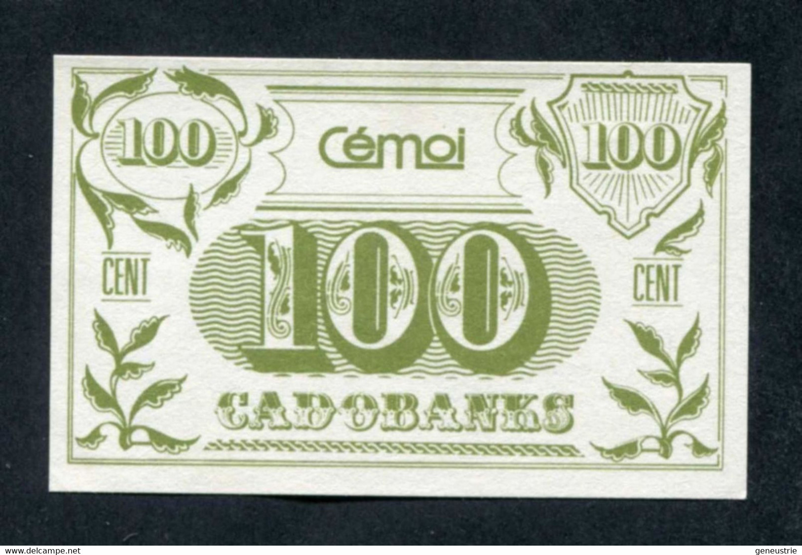 Petit Billet Fantaisie "100 Cent - Cadobanks - Chocolat Cémoi à Grenoble" - Fiktive & Specimen