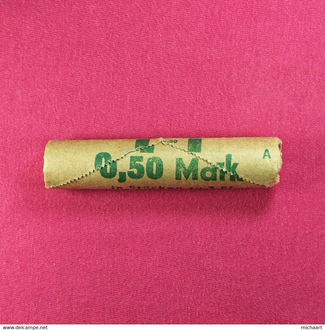 Coins Roll DDR East Germany 50 X 1 Pfennig Roll 1988 KM# 8.2 BU 03138 - 5 Pfennig