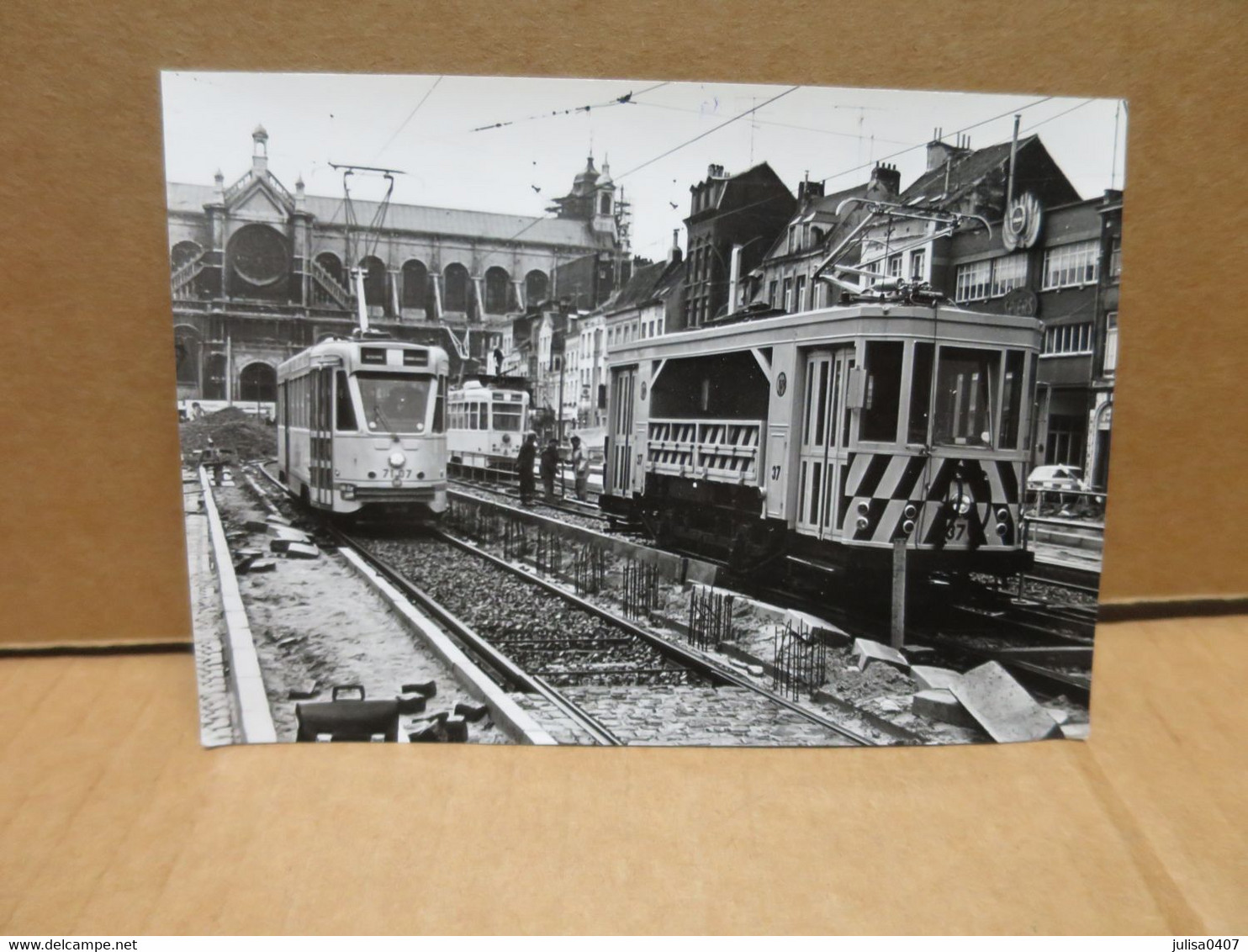 BRUXELLES ? Photographie Tramways Vers 1960 - Chemins De Fer, Gares