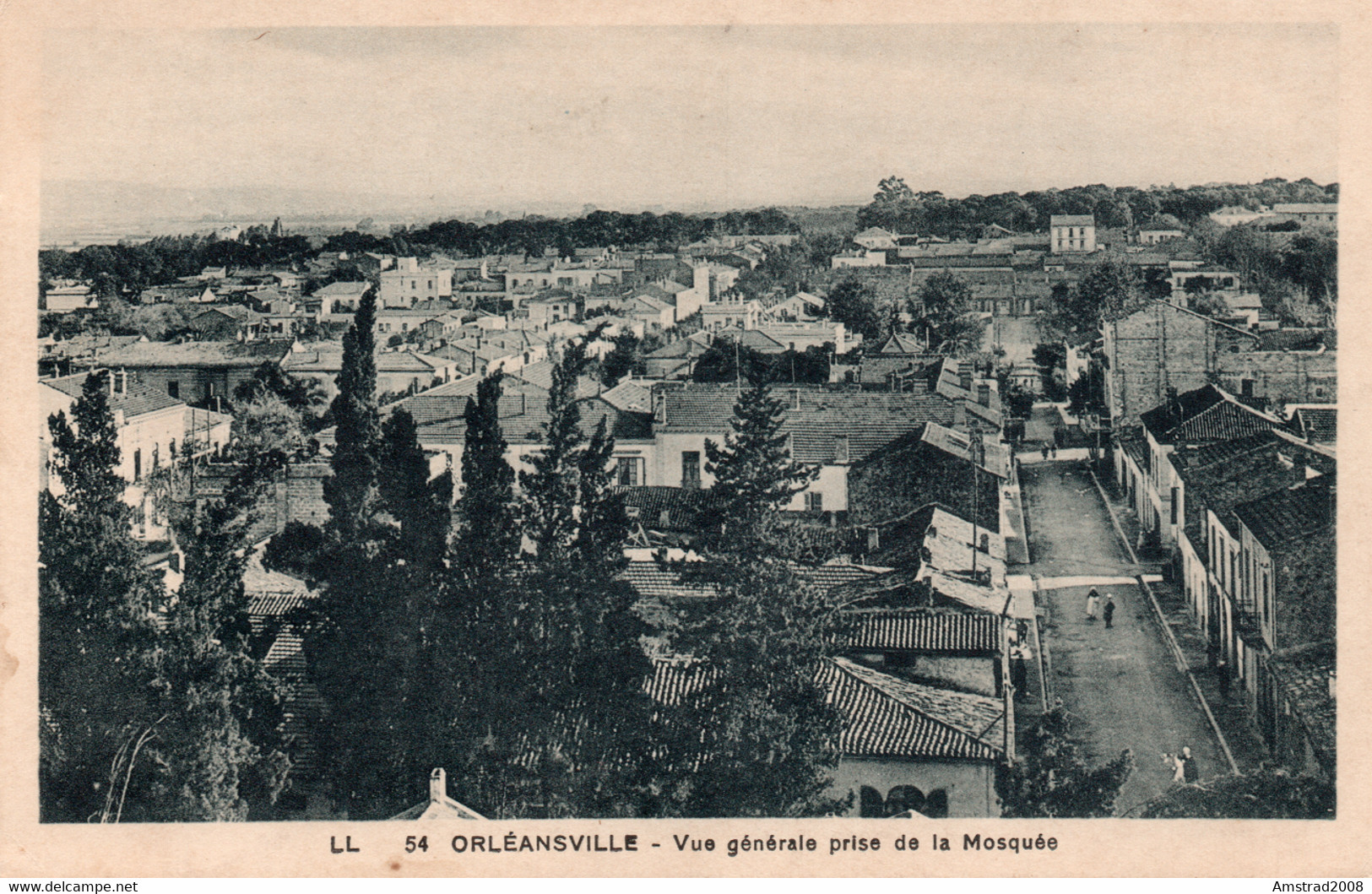 1937 Algérie Chlef Orléansville الشلف Vue Générale Prise De La Mosquée El Djazaïr الجزائر  Algérie Française Coloniale - Chlef (Orléansville)