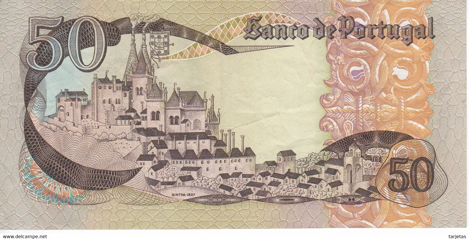 BILLETE DE PORTUGAL DE 50 ESCUDOS DEL AÑO 1968 SERIE IJ   (BANK NOTE) - Portugal