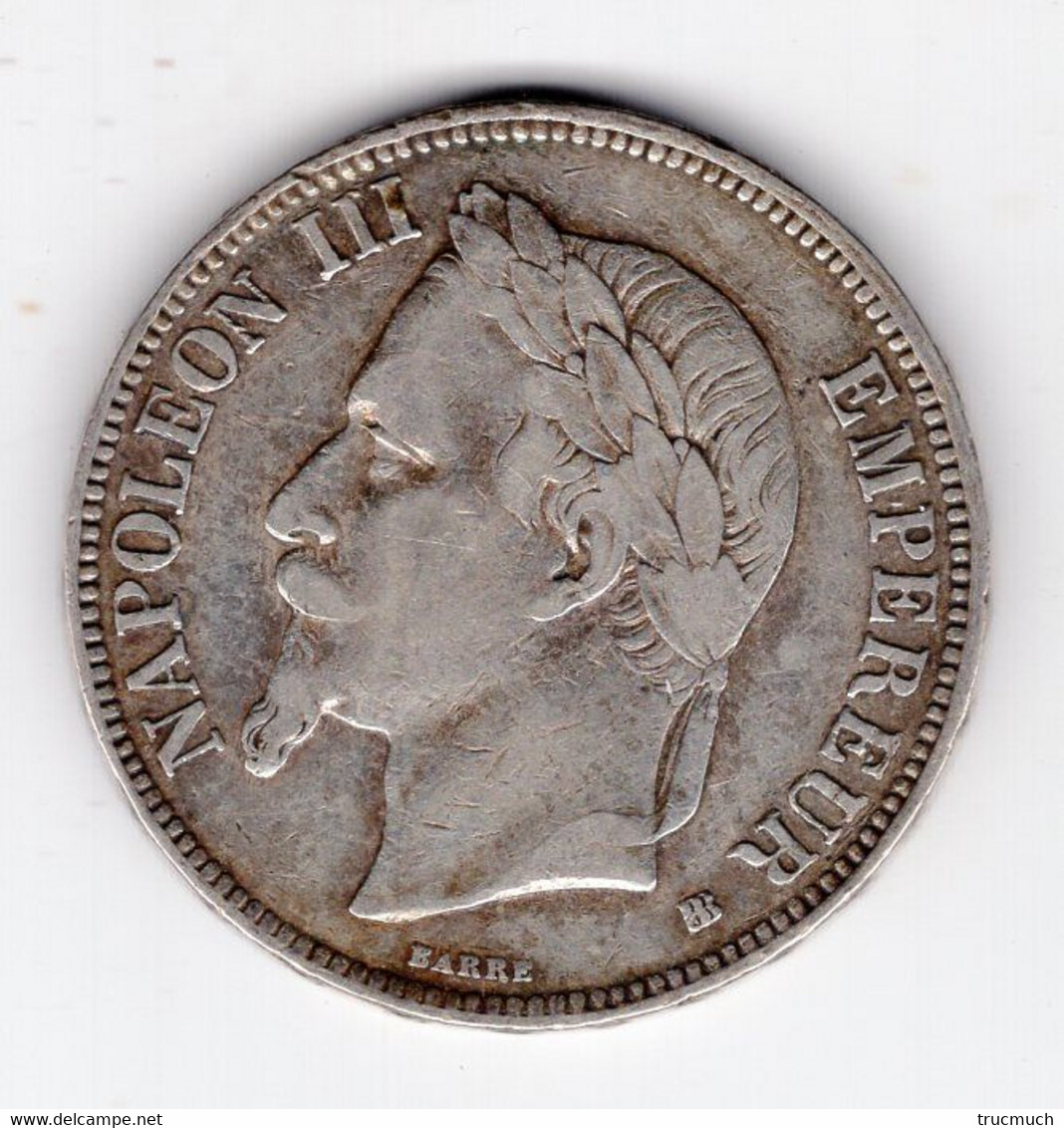 100 - FRANCE - Second Empire - Napoléon III Tête Laurée - 5 Francs 1869 BB - 5 Francs