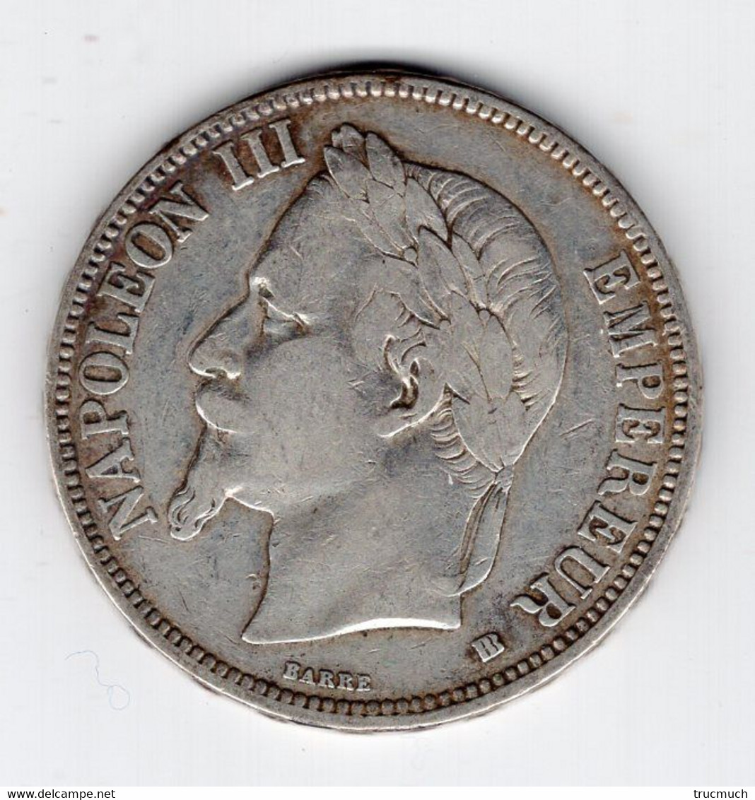 102 - FRANCE - Second Empire - Napoléon III Tête Laurée - 5 Francs 1869 BB - 5 Francs