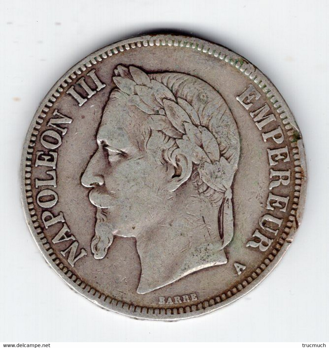 104 - FRANCE - Second Empire - Napoléon III Tête Laurée - 5 Francs 1870 A - 5 Francs