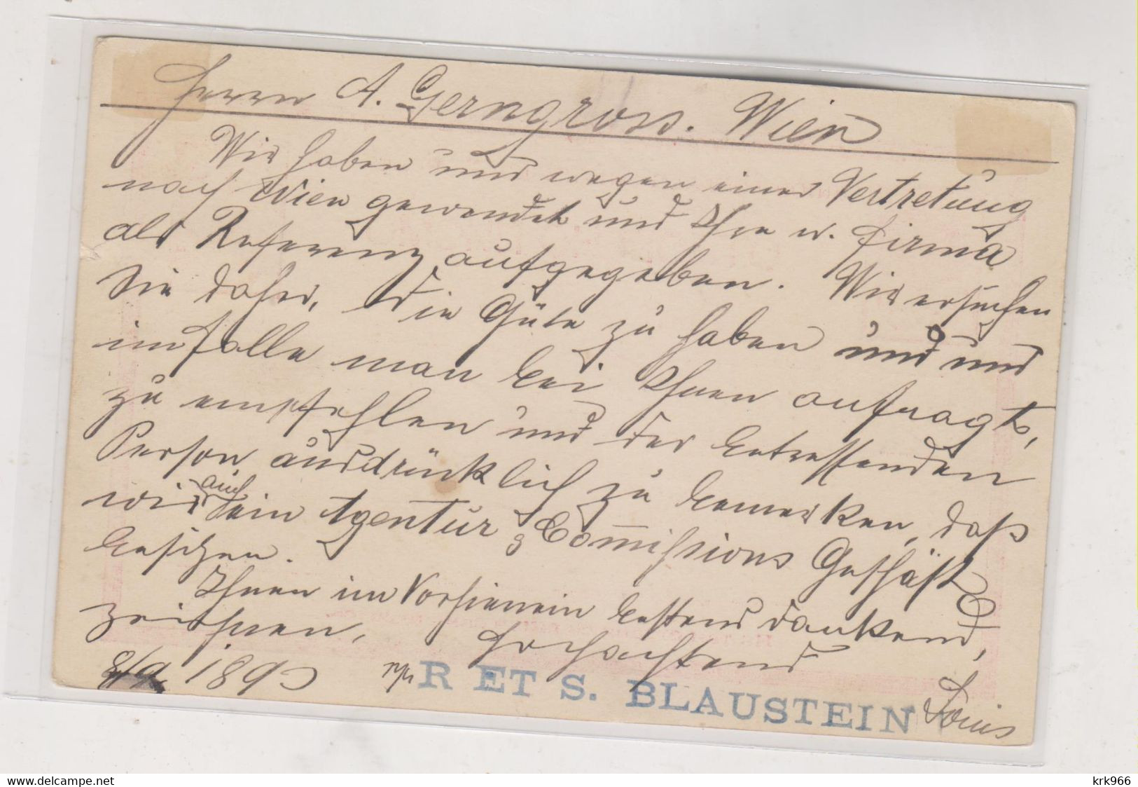 BULGARIA  ROUSTCHOUK RUSE 1893 Postal Stationery To Austria - Brieven En Documenten