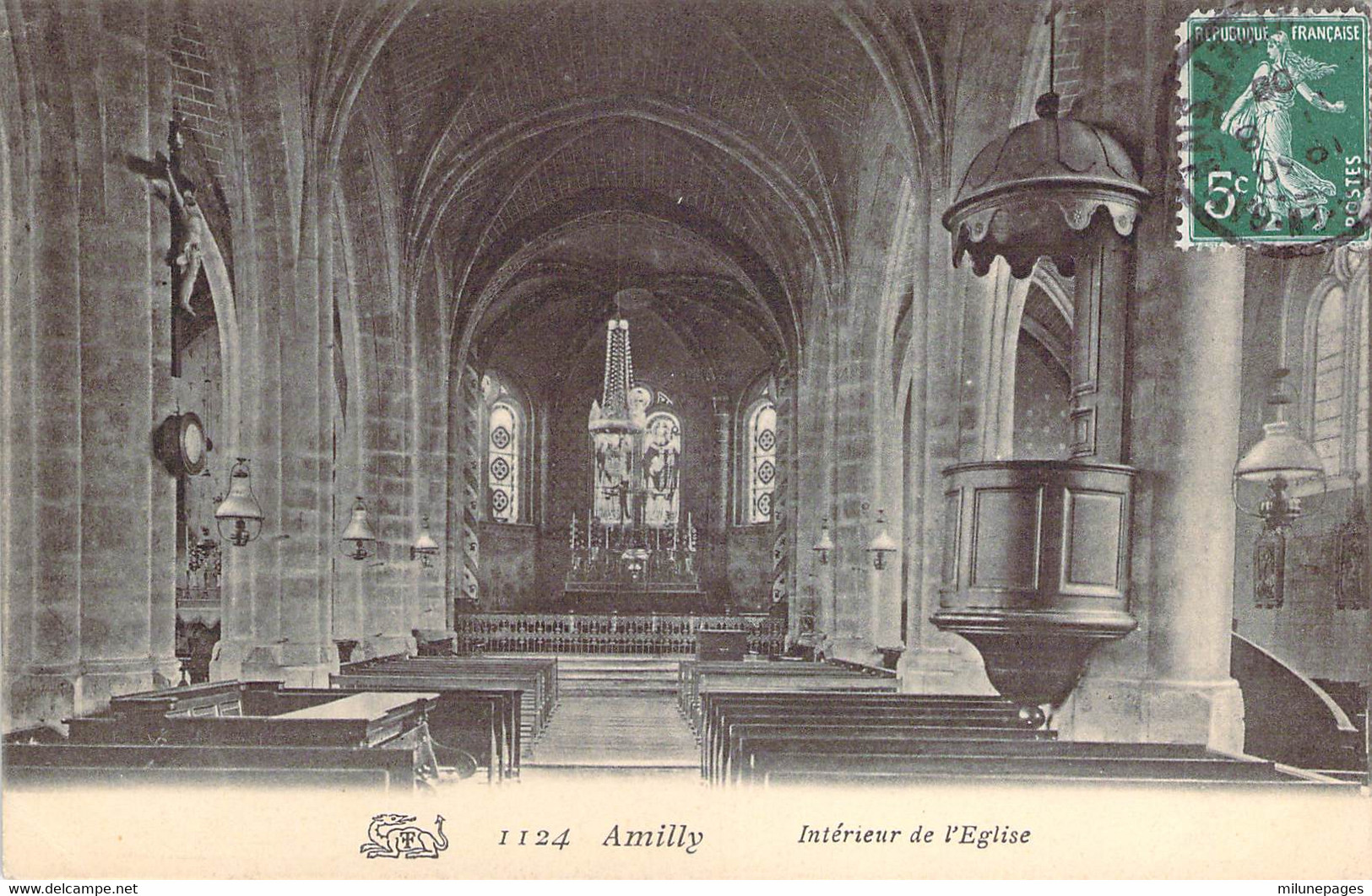 45 Loiret Intérieur De L'église D'Amilly - Amilly