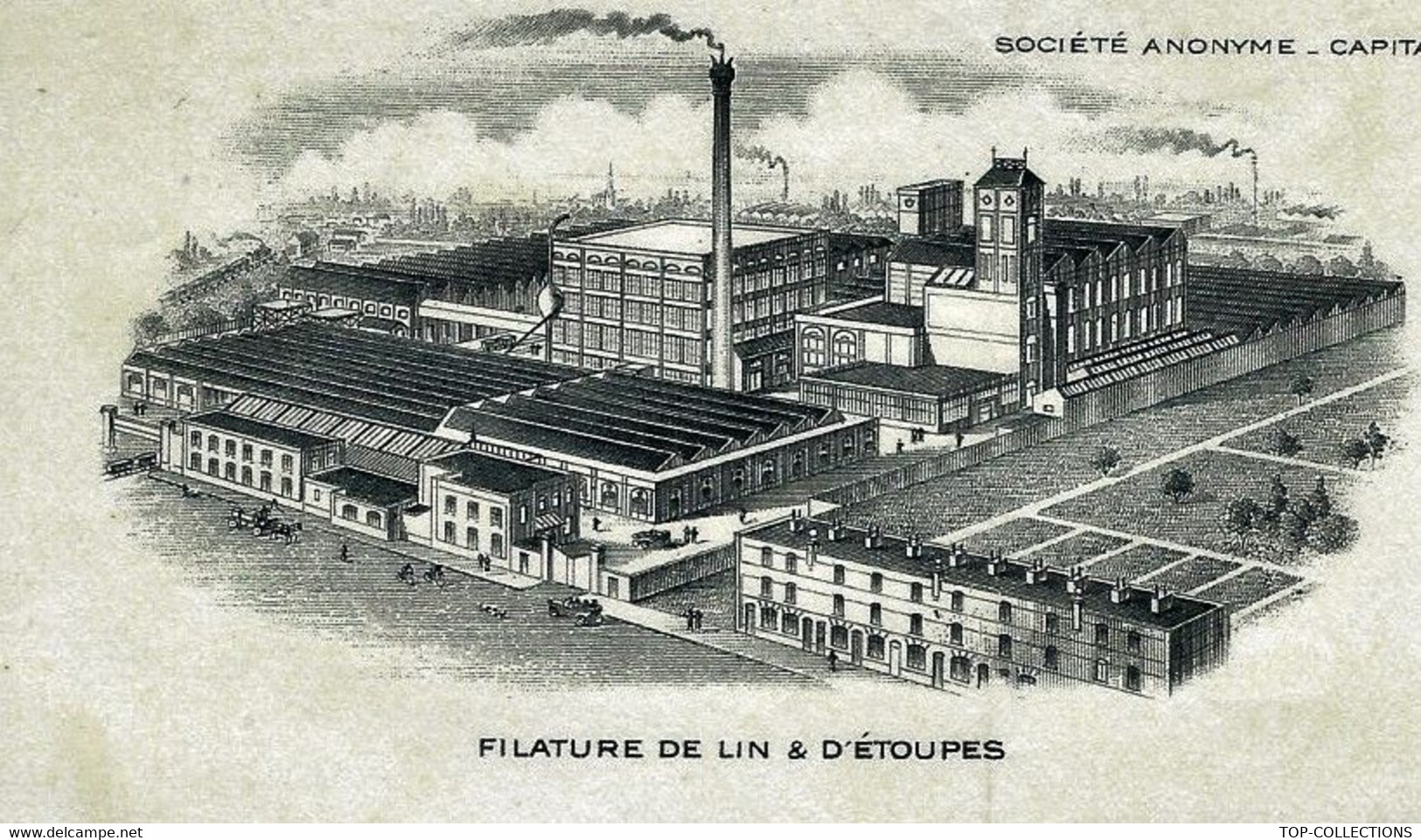 1930 SUPERBE ENTETE DOUBLE J.LEMAIRE DESTOMBES St André (Nord) Filature Lin Etoupes  Cellulose Pour Abadie Paris B.E.V.S - 1900 – 1949