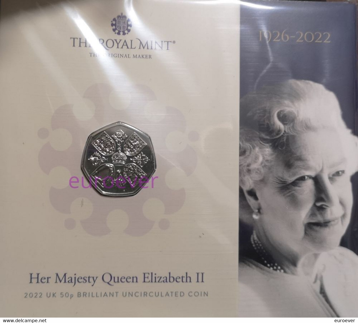 50 Pence 2022 Great Britain / United Kingdom - Queen Elisabeth II Memorial With King Charles III - BU In Blister - 50 Pence