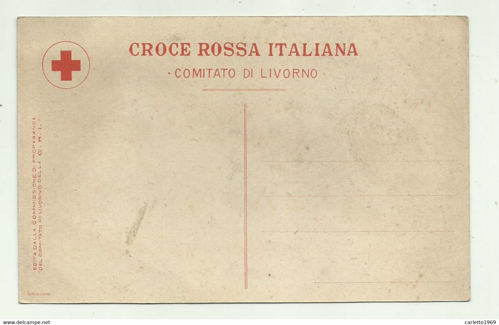 CROCE ROSSA ITALIANA - COMITATO DI LIVORNO   - NV FP - Cruz Roja