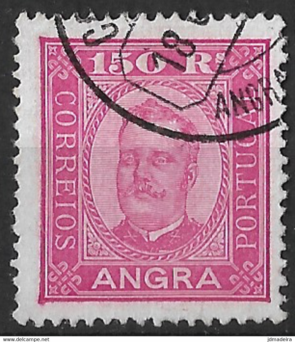 Angra – 1892 King Carlos 150 Réis Used Stamp - Angra