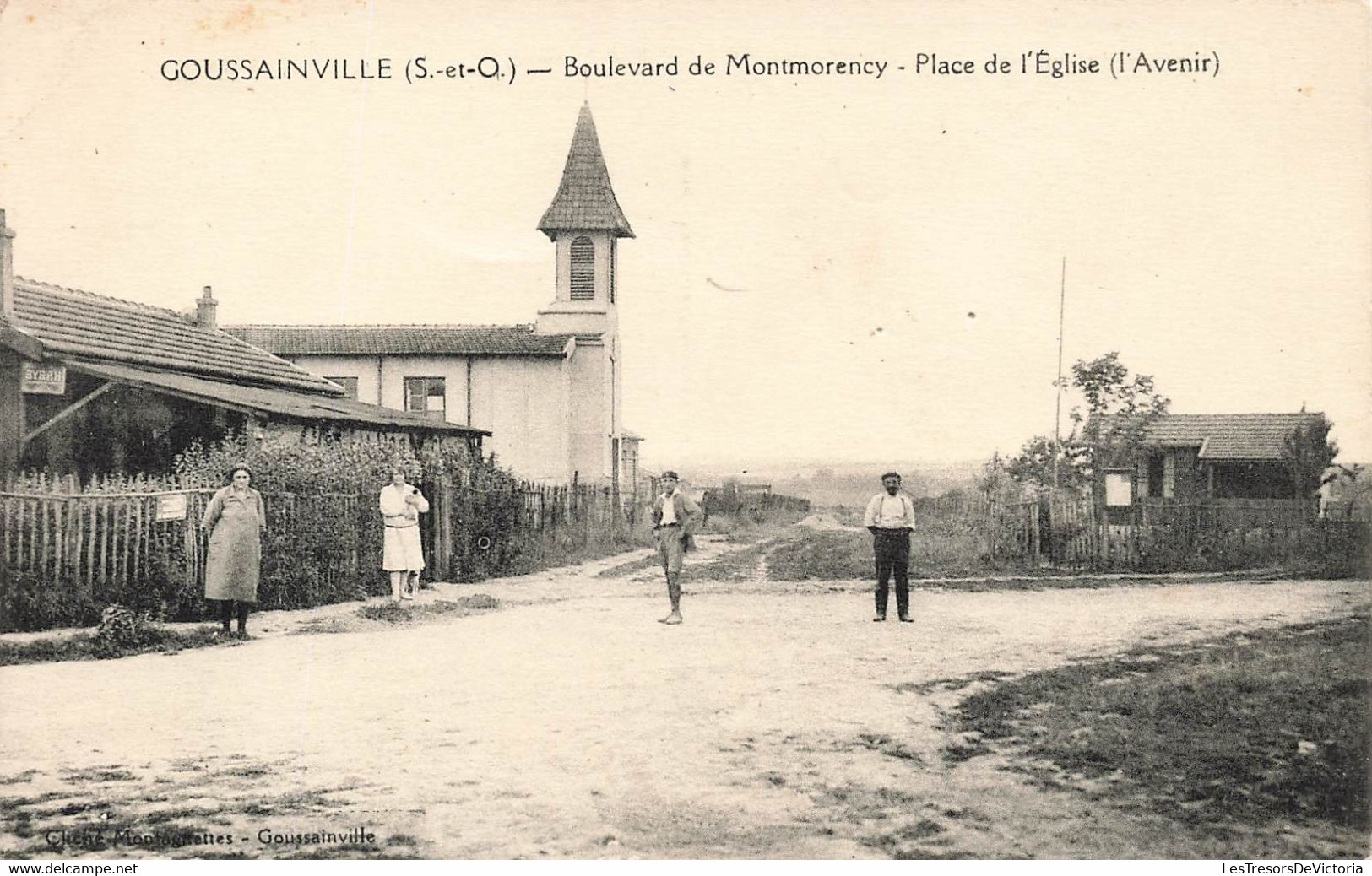 CPA Goussainville - Boulevard De Montmorency - Place De L'église - Animé - Goussainville