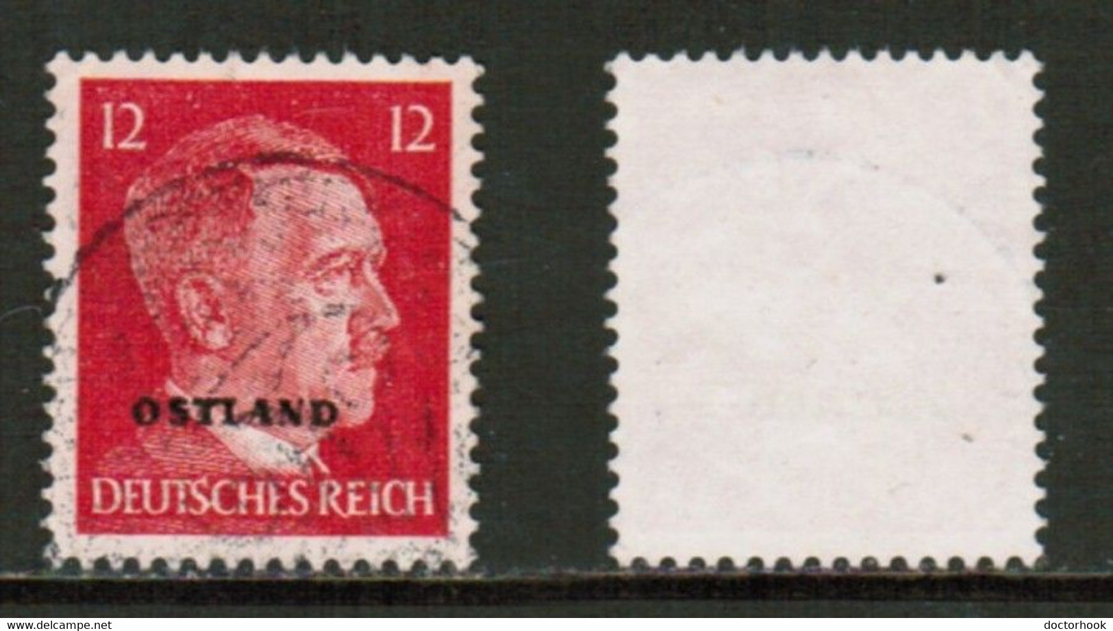 RUSSIA---German Occupation   Scott # N 16 USED (CONDITION AS PER SCAN) (Stamp Scan # 847-6) - 1941-43 Bezetting: Duitsland