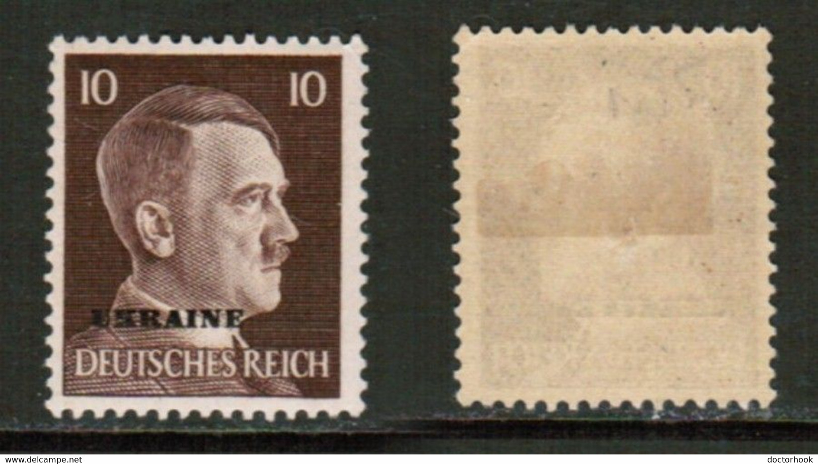 RUSSIA---German Occupation   Scott # N 37* MINT HINGED (CONDITION AS PER SCAN) (Stamp Scan # 847-11) - 1941-43 Occupazione Tedesca