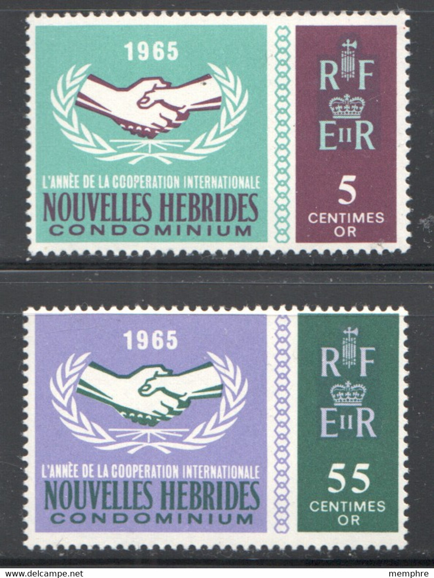1965  Année De La Coopération Internationale Légendes Françaises  Yv 223-4  * - Ongebruikt