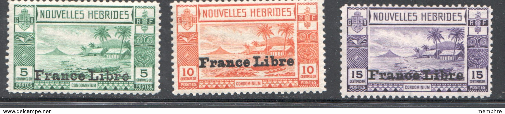 1941 Paysage Syrchargés «France Libre»  Yv 124-7  ** - Nuevos