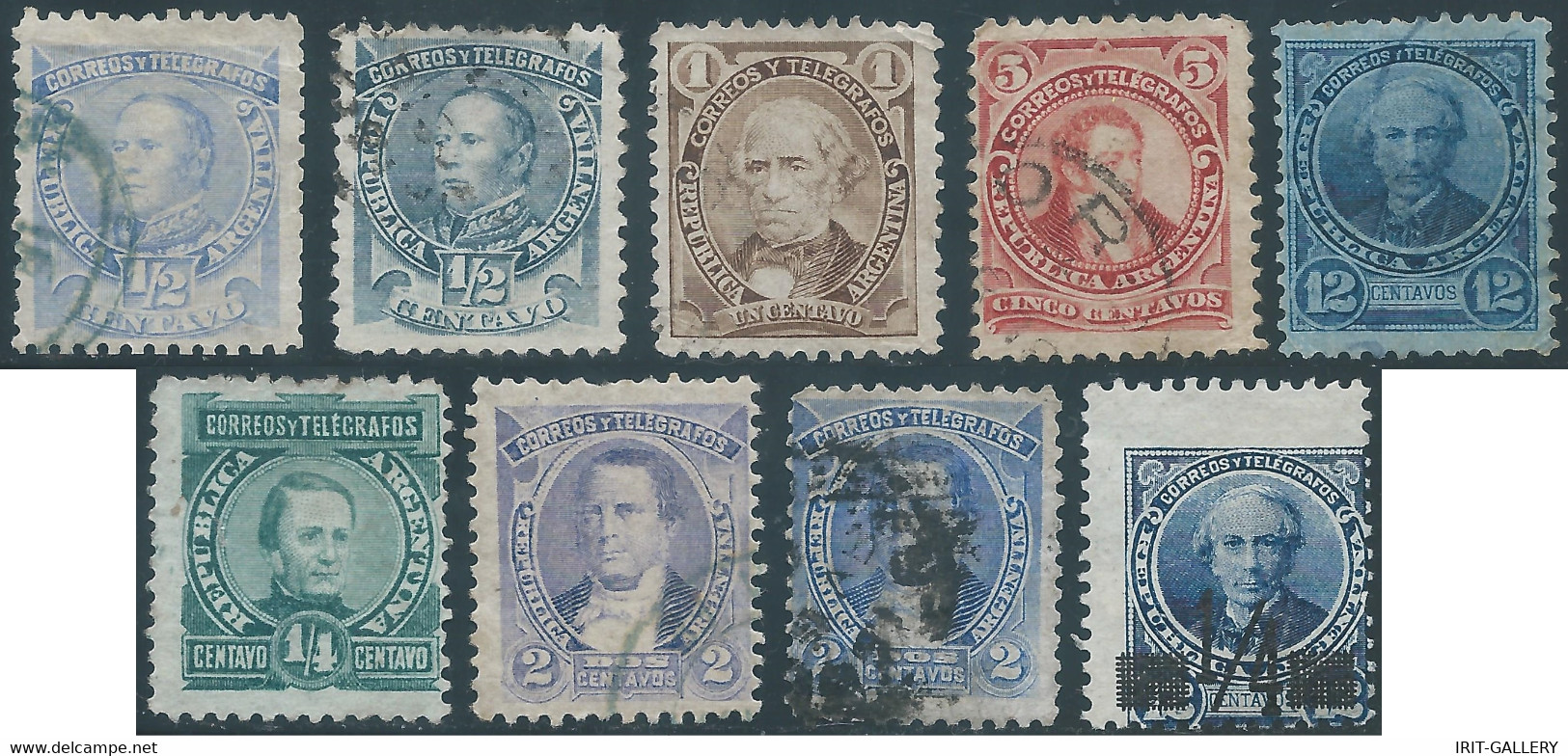 ARGENTINA,1888/1890 Telegrafo,Telegraph Stamps,Used - Telégrafo