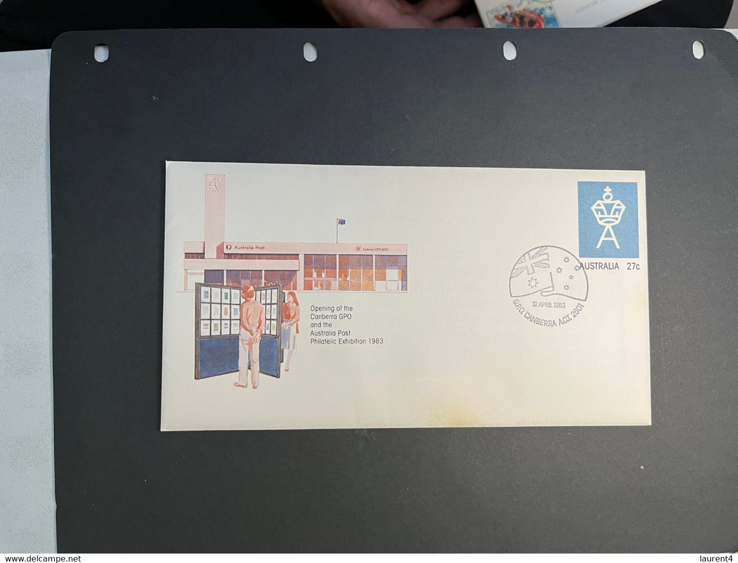 (2 N 24 A) Australia - 1 Cover - 1983 - Canberra GPO Opening (with First Wateramrk Insert) - Poste