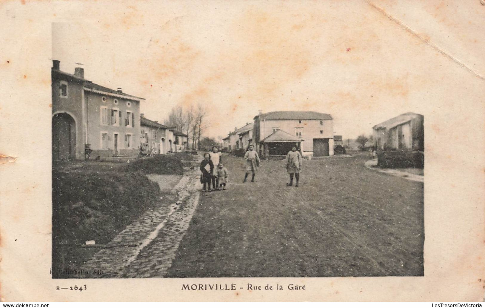 CPA Moriville - Rue De La Gare - Animé - Coinchelin Edit - Other & Unclassified