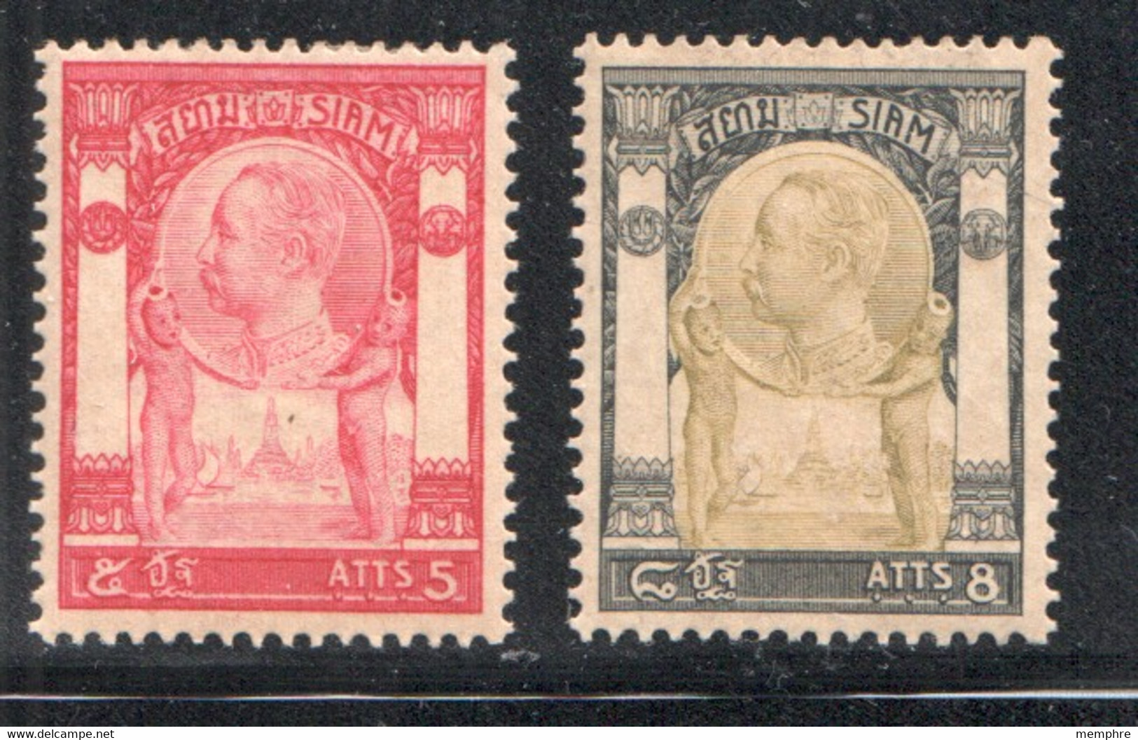 1905  King    5 And 8 Atts  Sc 99, 1000 * MH - Thaïlande