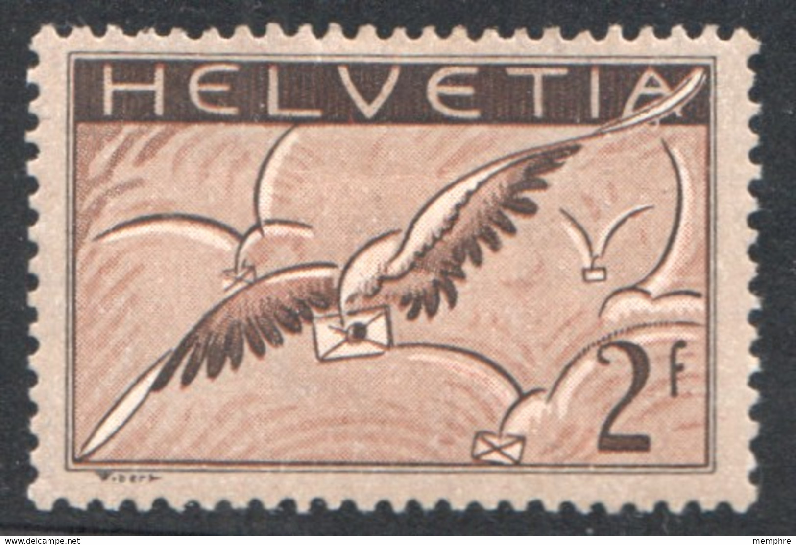 1930  Poste Aérienne 2fr   Zum F 13 * - Ongebruikt