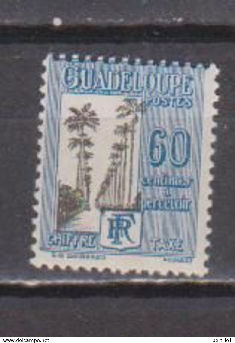 GUADELOUPE        N° YVERT TAXE 34   NEUF SANS CHARNIERES  (NSCH 01/ 30  ) - Timbres-taxe